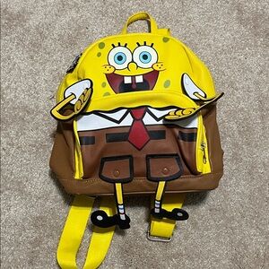 SpongeBob SquarePants Kids Backpack - Yellow and Brown